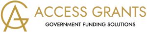 Access Grants Side Gold Black On White